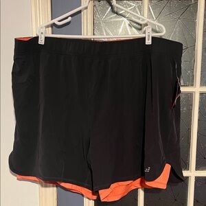 BCG Black and Red Running Shorts size 3x NWT